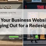Split screen showing a dusty, outdated shopfront versus a modern, thriving digital storefront